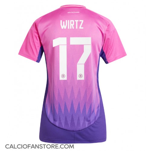 Maglia Calcio Germania Florian Wirtz #17 Seconda Divisa Donna Europei 2024 Manica Corta